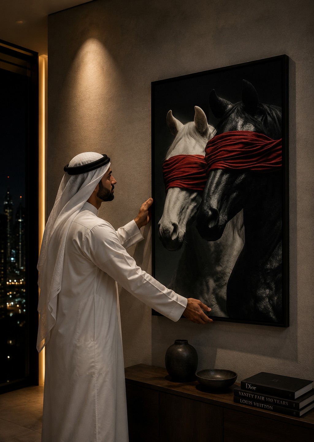 Blindfolded Duality – Luxury Horse Fine Art Print