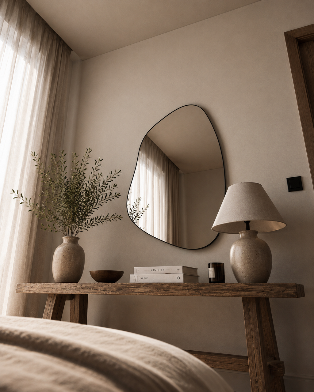 Organic Wave Wall Mirror