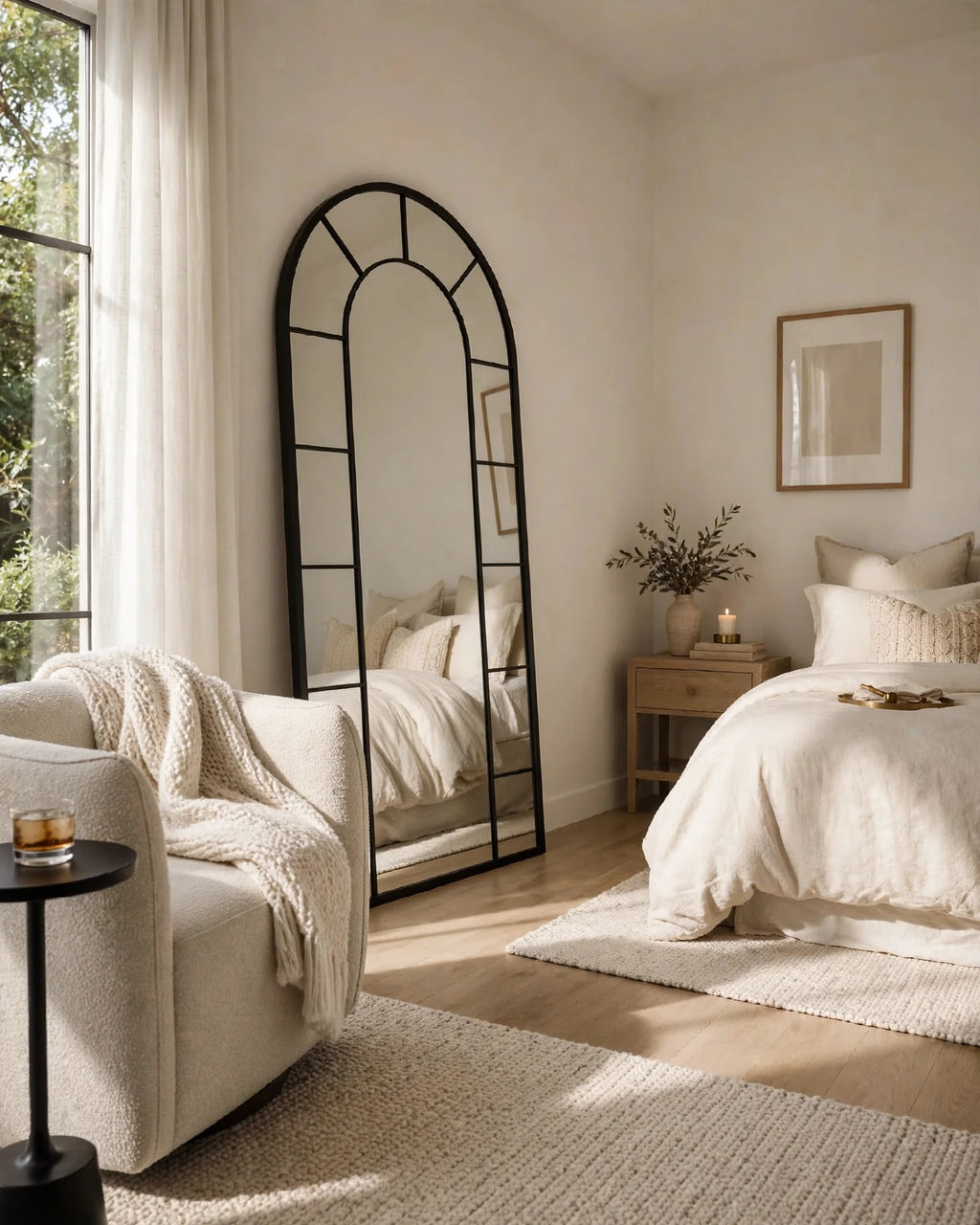Arched Window Full-Length Mirror