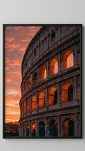 Italy Sunset Colosseum