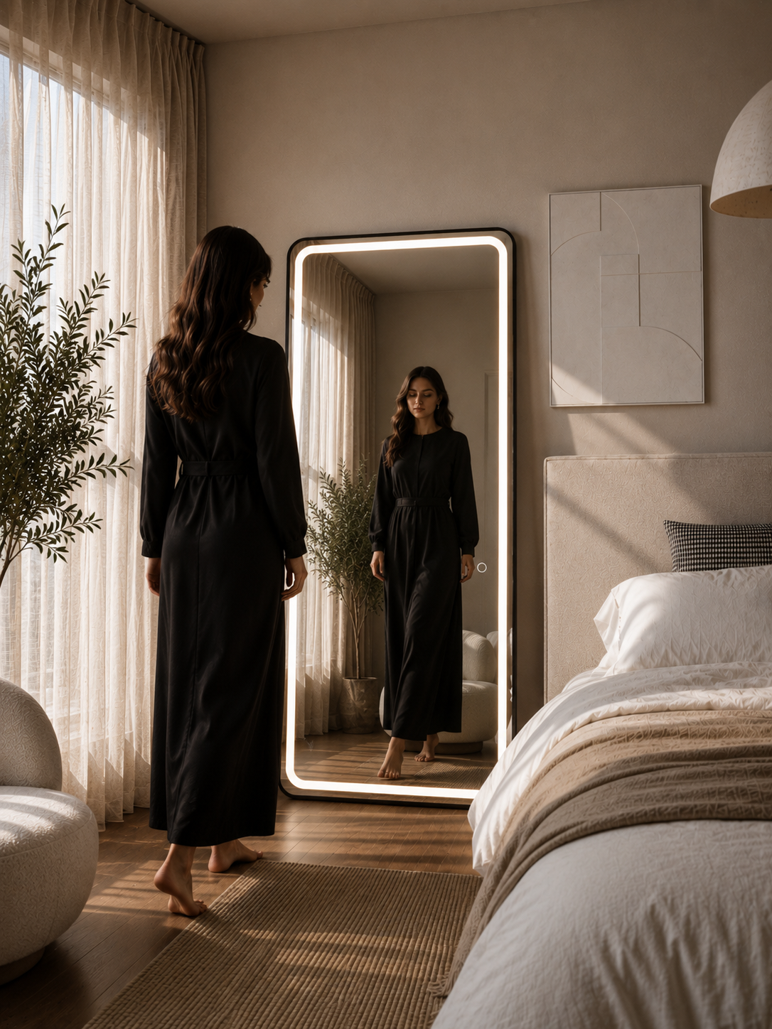Luna Glow Full-Length LED Mirror