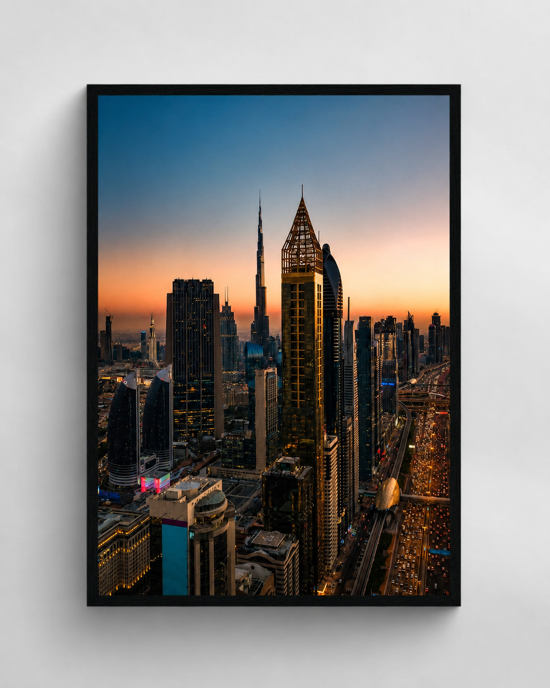 Dubai Skyline at Sunset