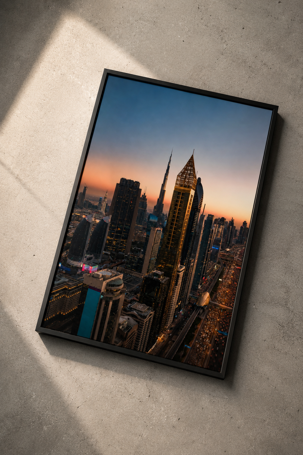 Dubai Skyline at Sunset