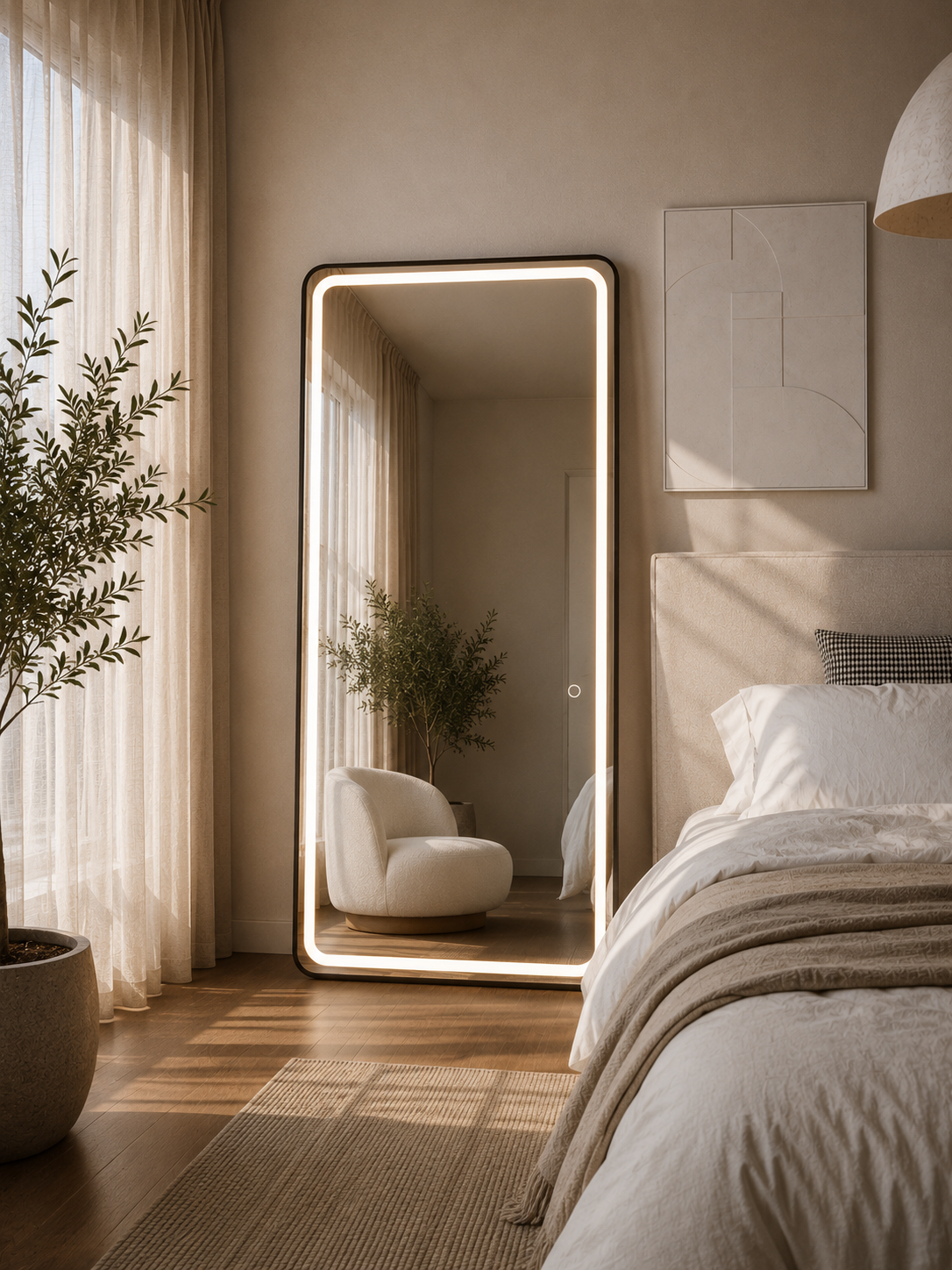 Luna Glow Full-Length LED Mirror