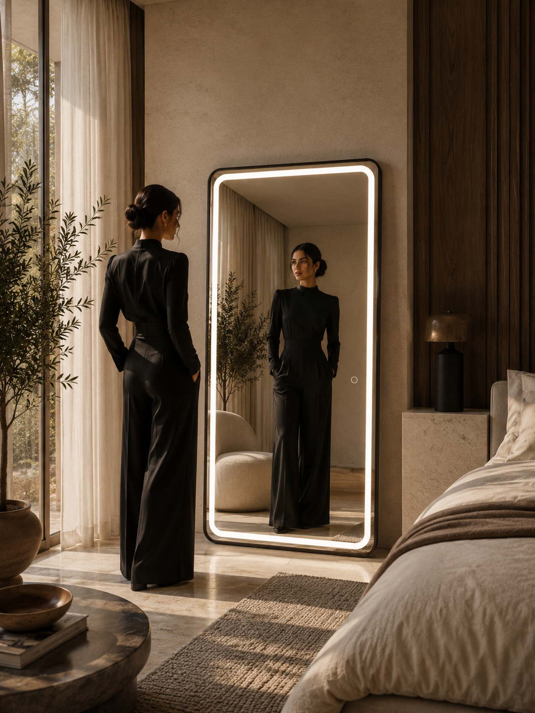 Luna Glow Full-Length LED Mirror