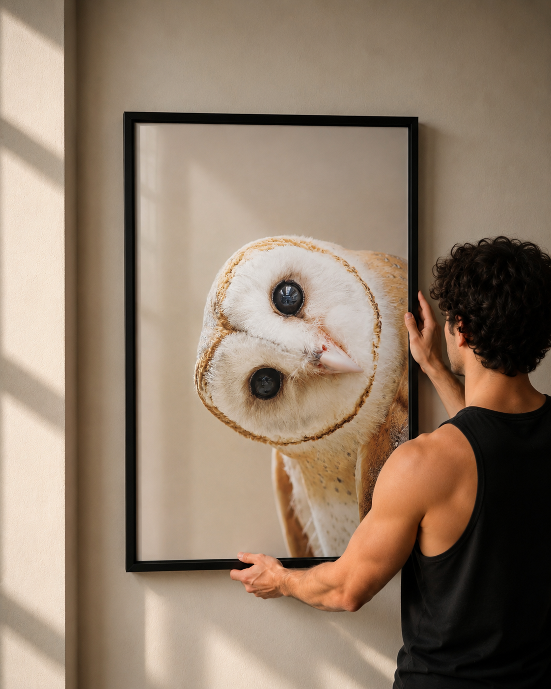 Curious Barn Owl