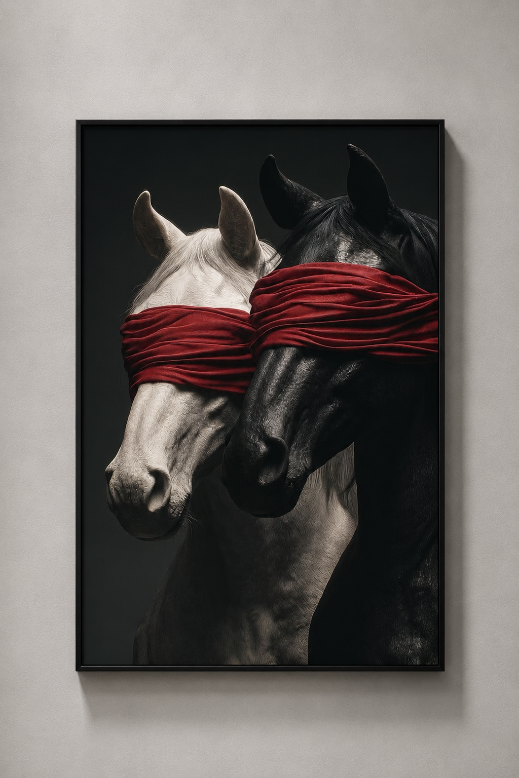 Blindfolded Duality – Luxury Horse Fine Art Print