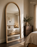 Luxury Arched Oak Floor Mirror