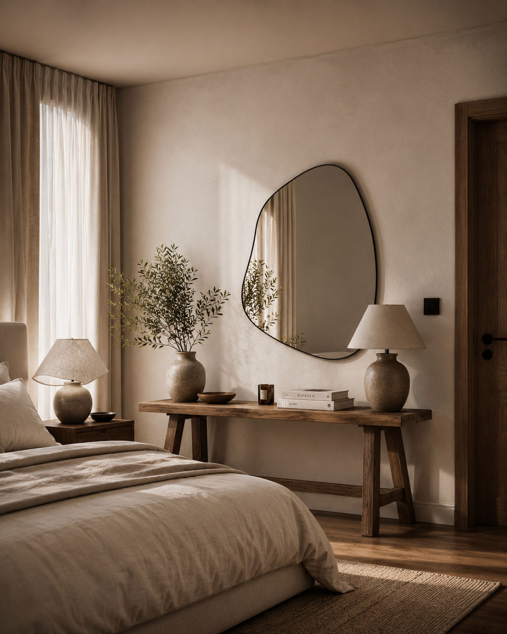 Organic Wave Wall Mirror