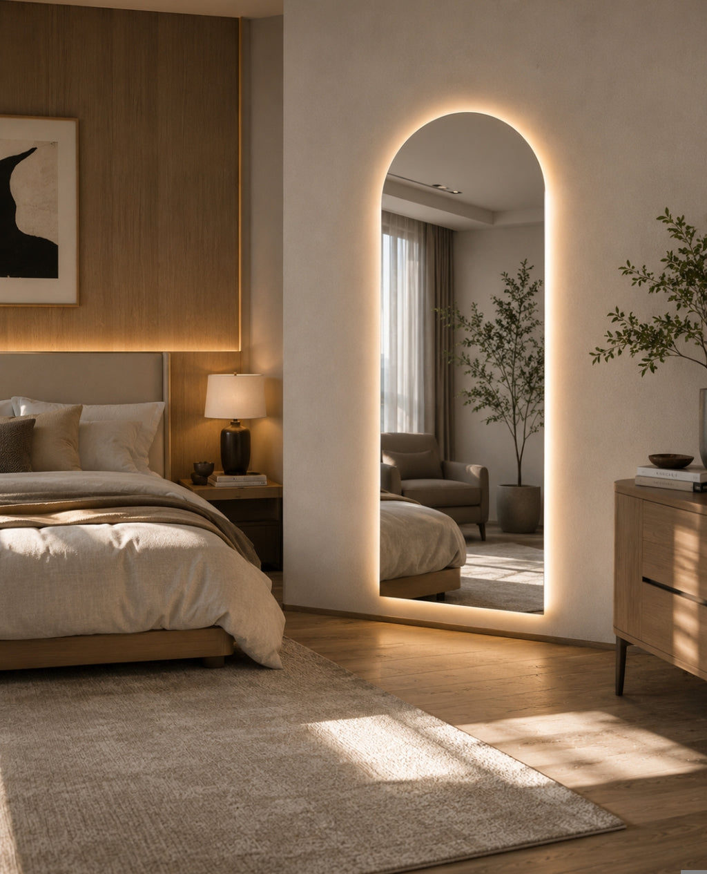 Luxury LED Arch Wall Mirror