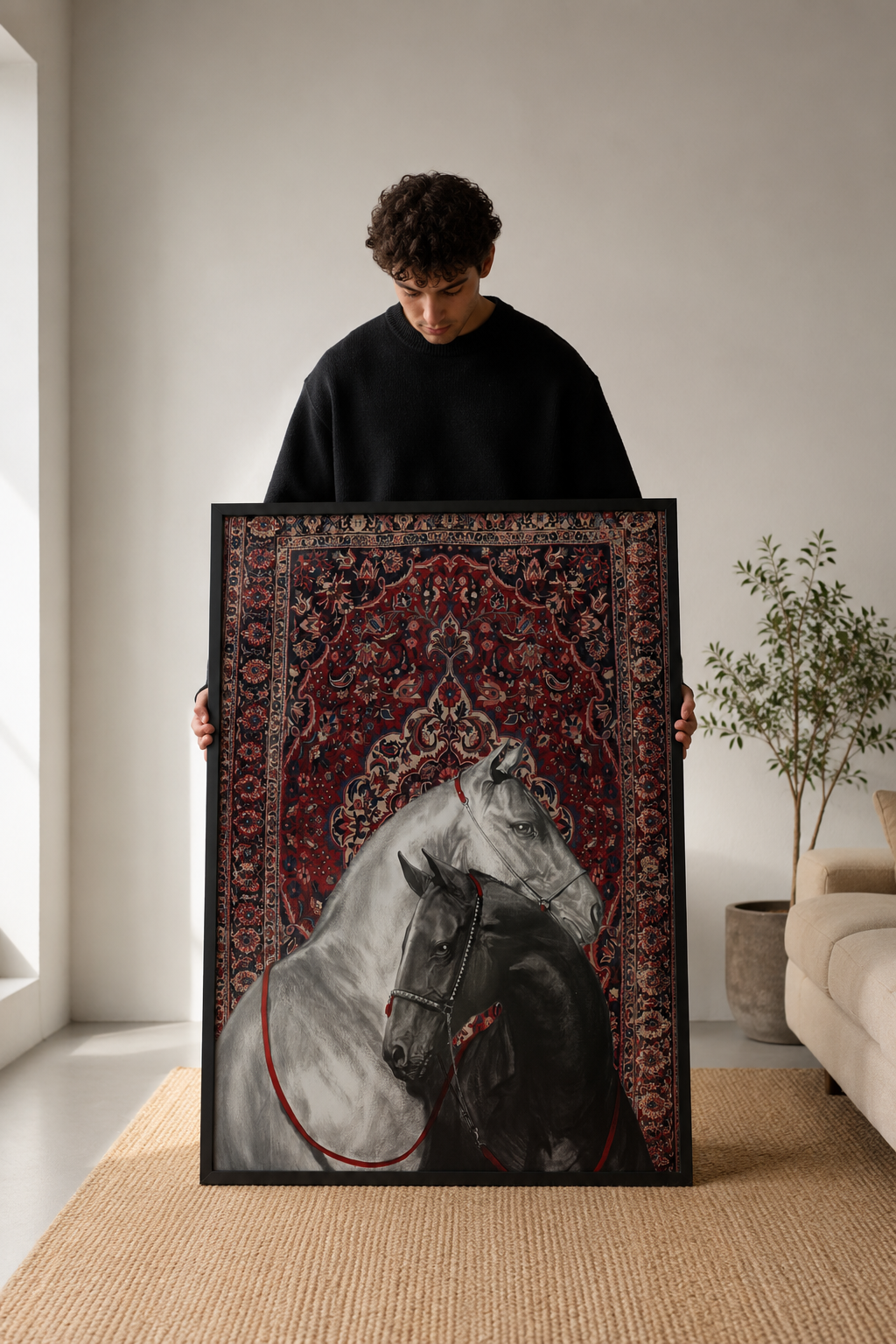 Majestic Horse Oriental Wall Tapestry