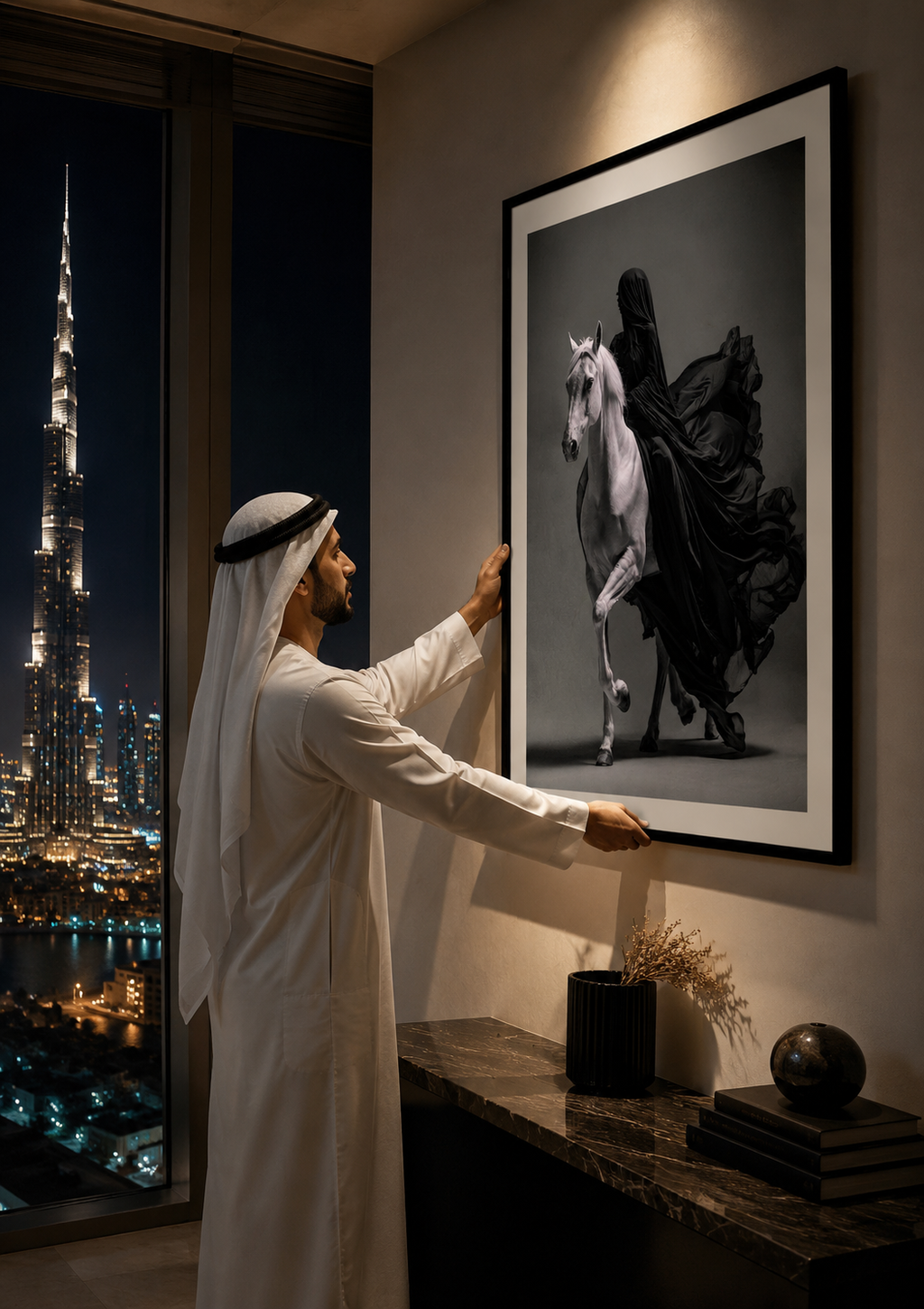 Midnight Majesty – Arabian Horse Fine Art Frame