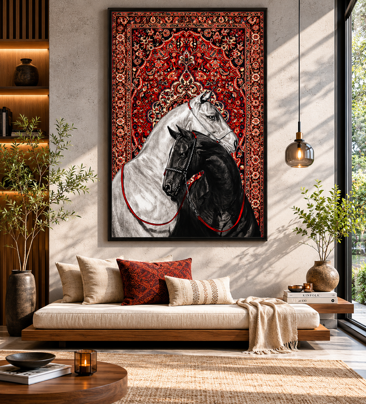Majestic Horse Oriental Wall Tapestry