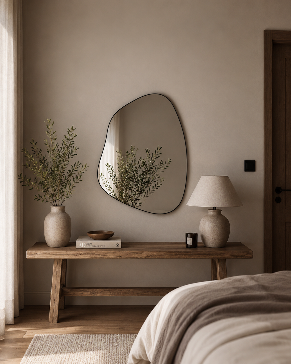 Organic Wave Wall Mirror