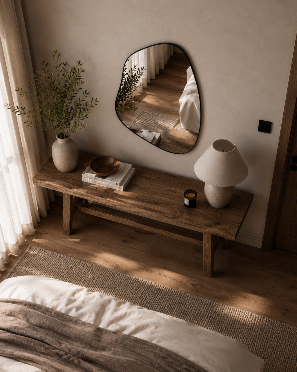 Organic Wave Wall Mirror