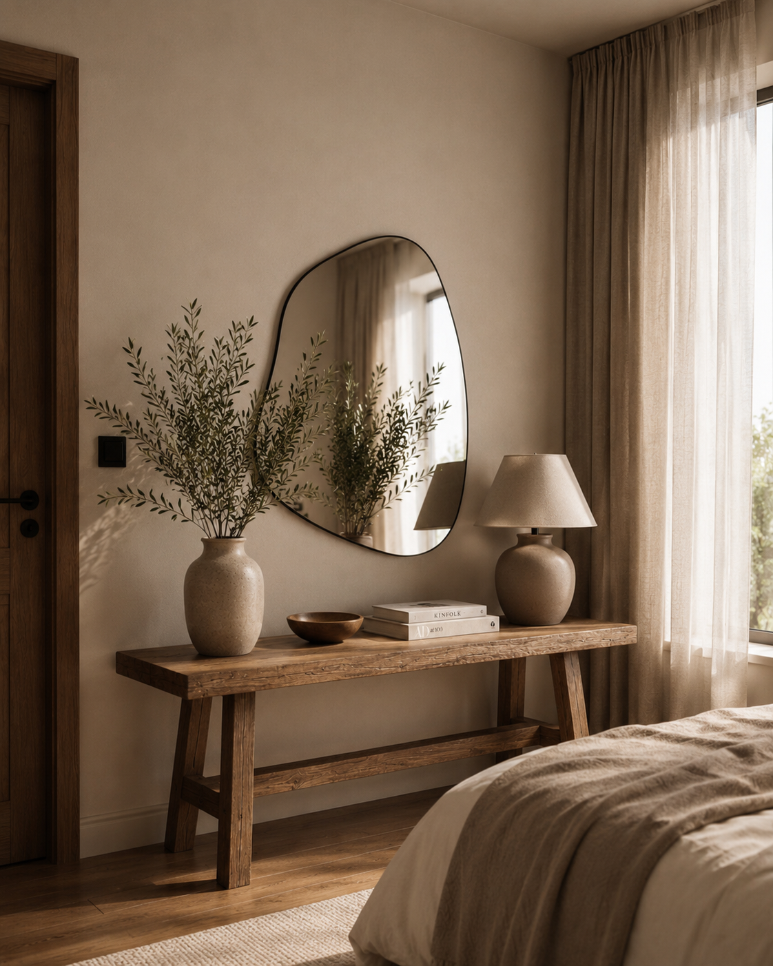 Organic Wave Wall Mirror