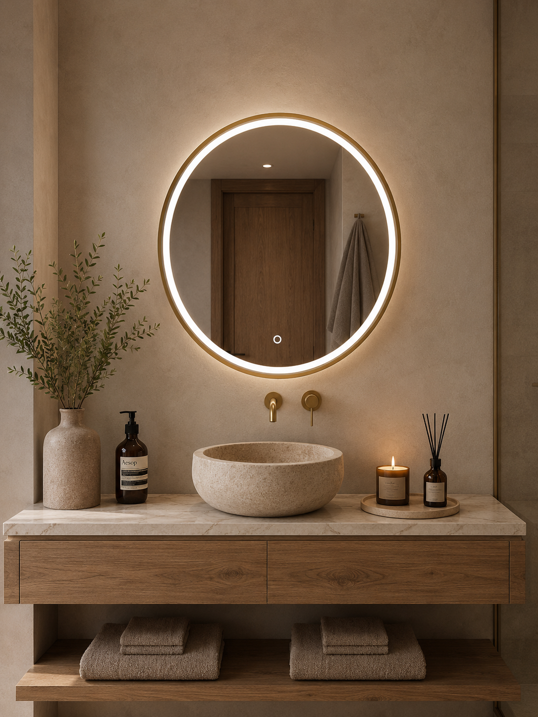 AuraGlow Mirror