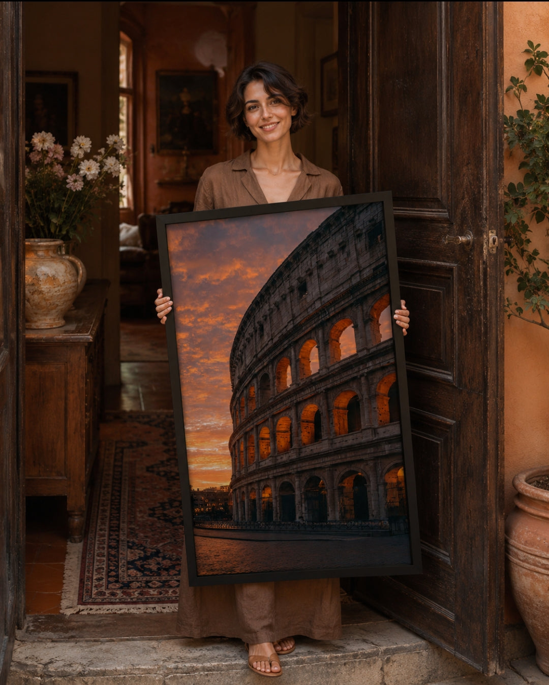 Italy Sunset Colosseum