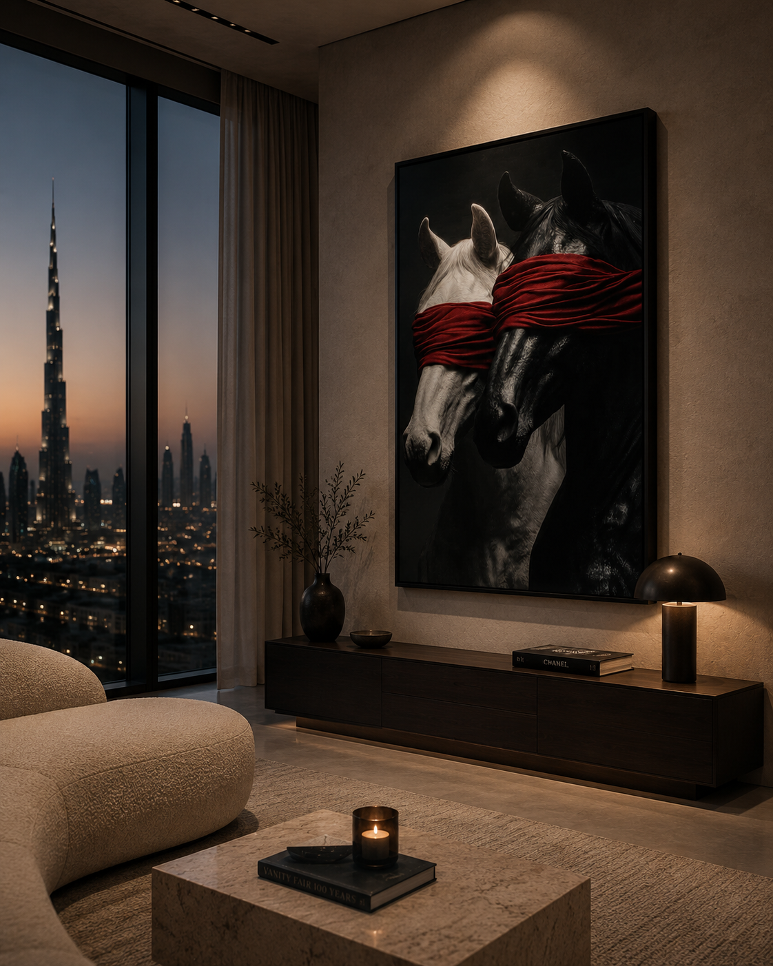 Blindfolded Duality – Luxury Horse Fine Art Print