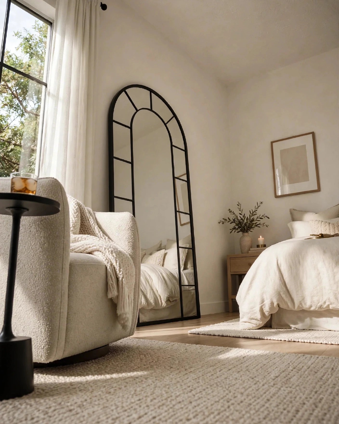 Arched Window Full-Length Mirror