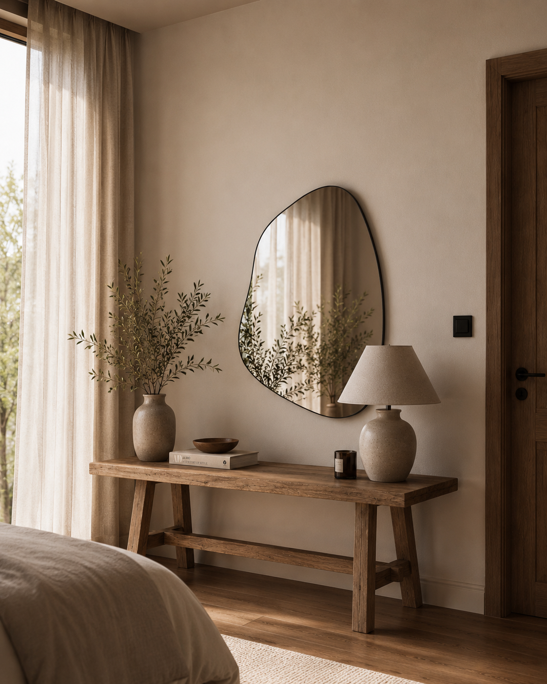 Organic Wave Wall Mirror